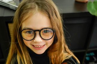 Girl with glasses