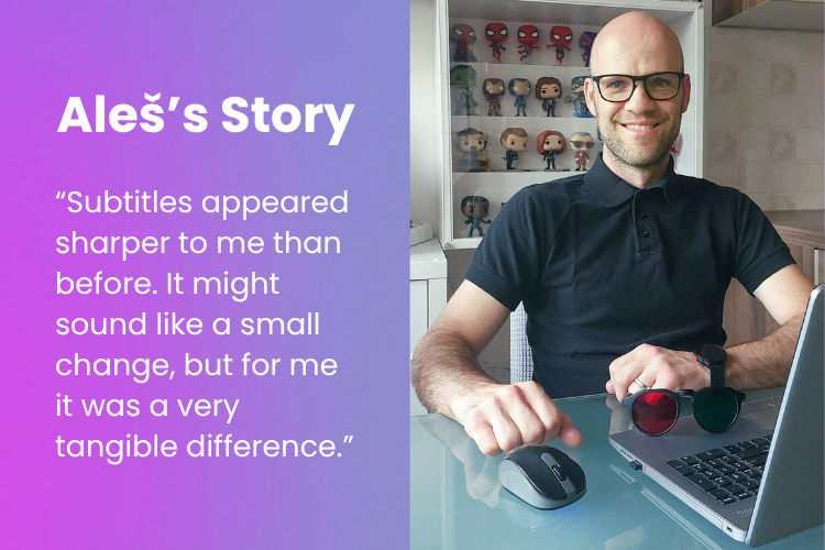 Aleš shares his experience with AmblyoPlay vision therapy and the improvements he noticed after six months of regular use.